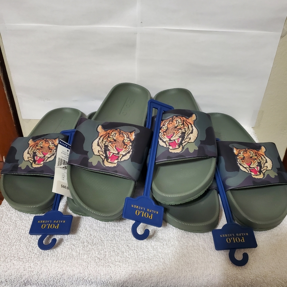 Polo ralph lauren Cayson Tiger Slide Sandals - Picture 15 of 15